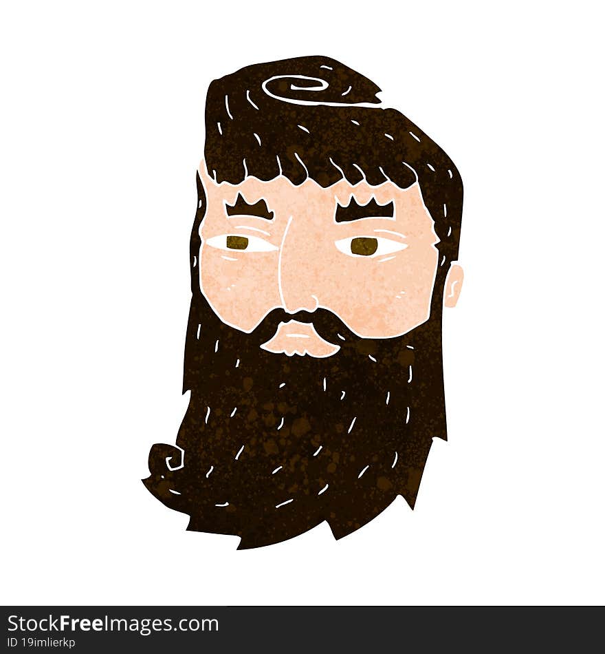 cartoon bearded man