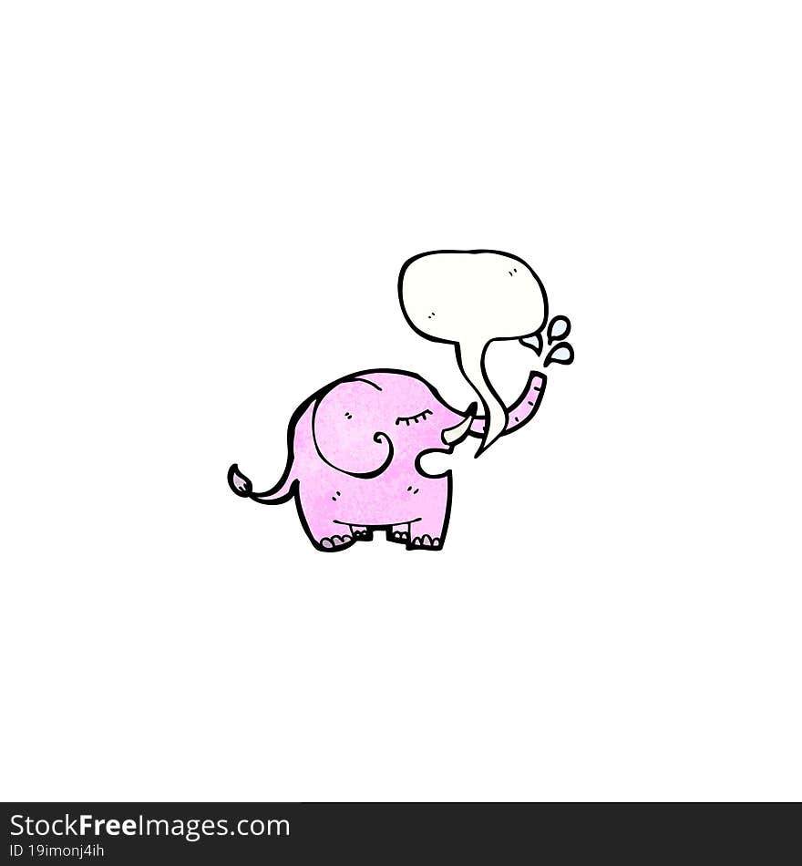 cartoon pink elephant