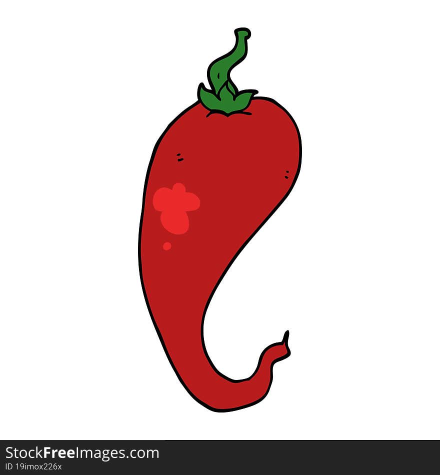 cartoon chili pepper