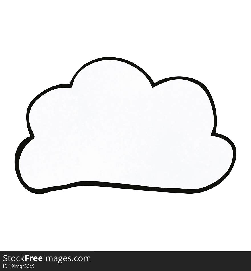 Cartoon Doodle Weather Cloud