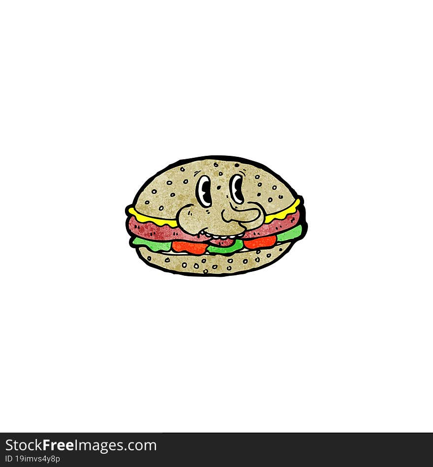 burger cartoon character