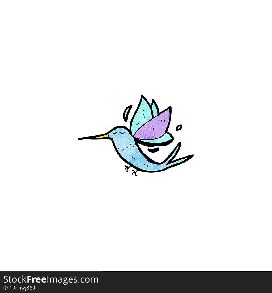 cartoon hummingbird