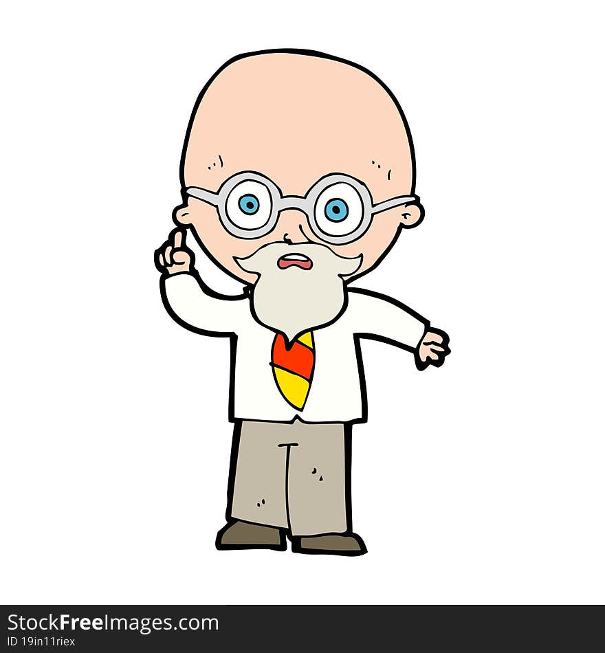 cartoon professor