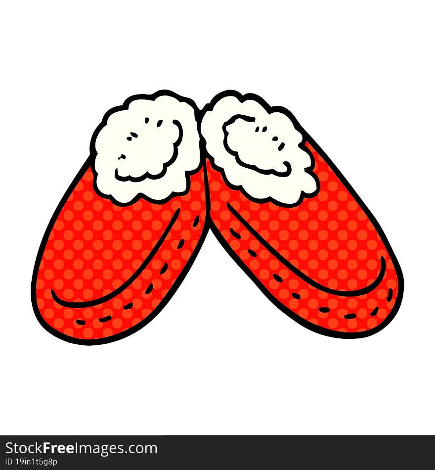 cartoon doodle comfy slippers
