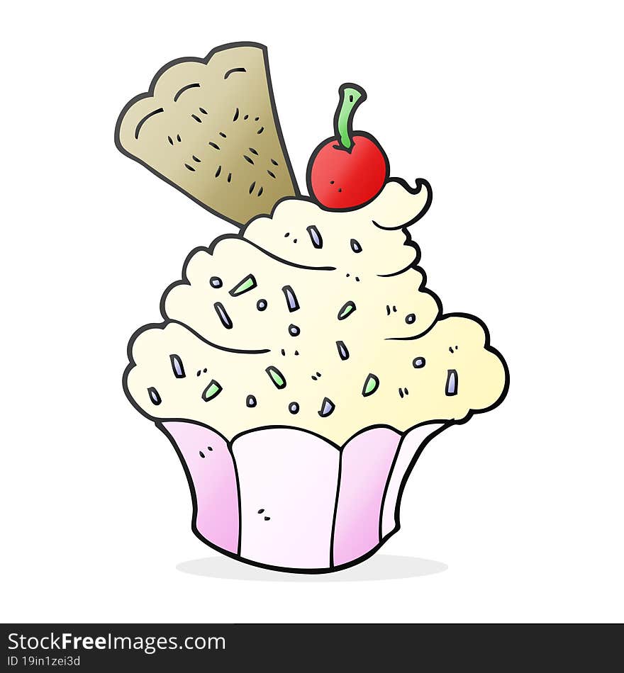 Cartoon Cupcake