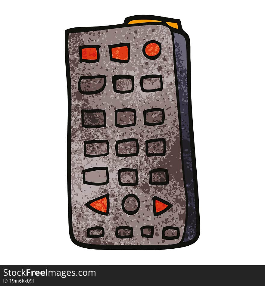 cartoon doodle remote control