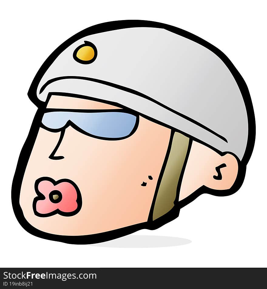 cartoon policeman head