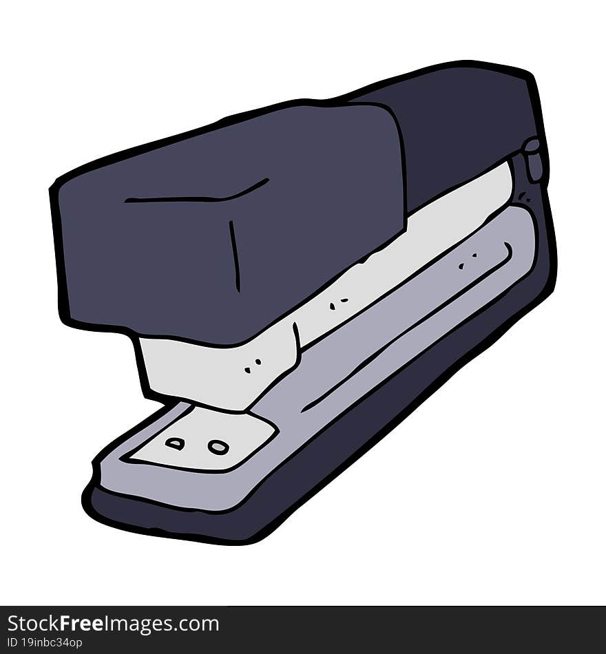 cartoon office stapler