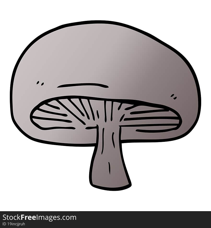 cartoon doodle mushroom