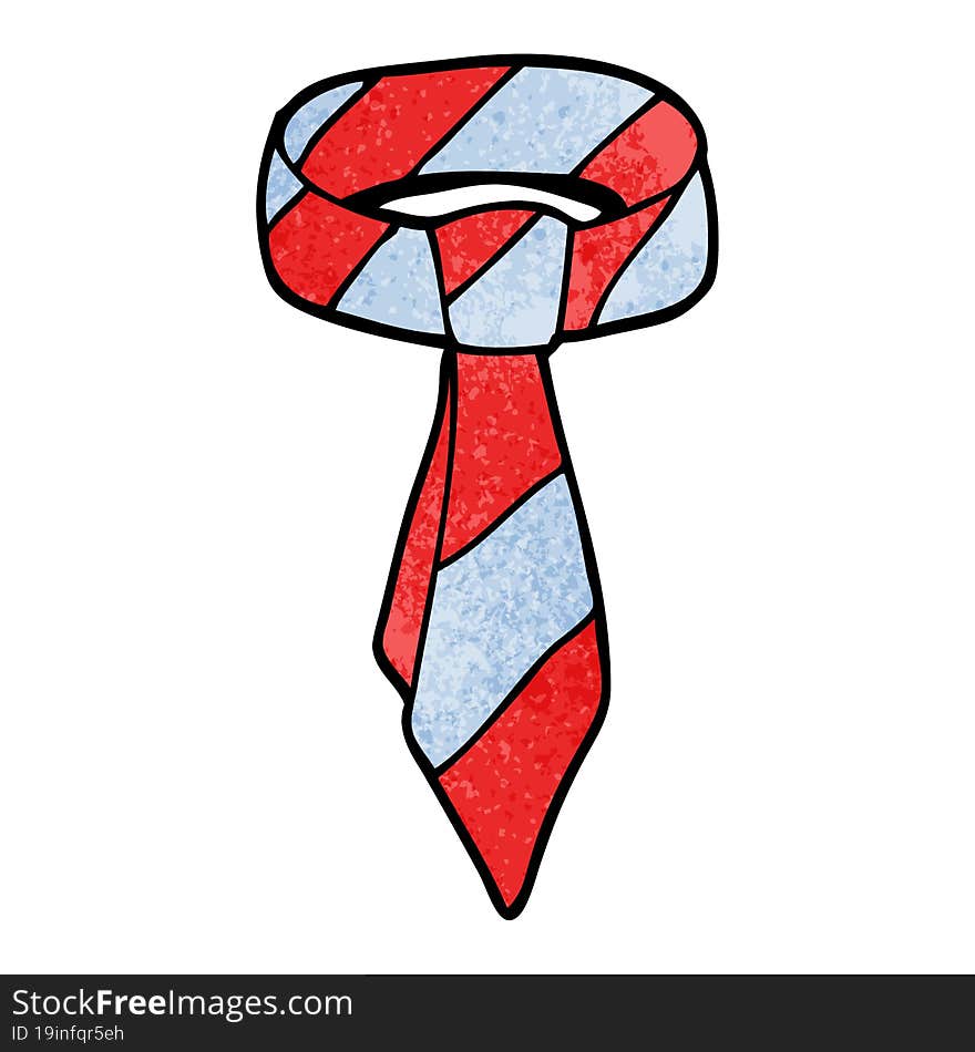 cartoon doodle tie