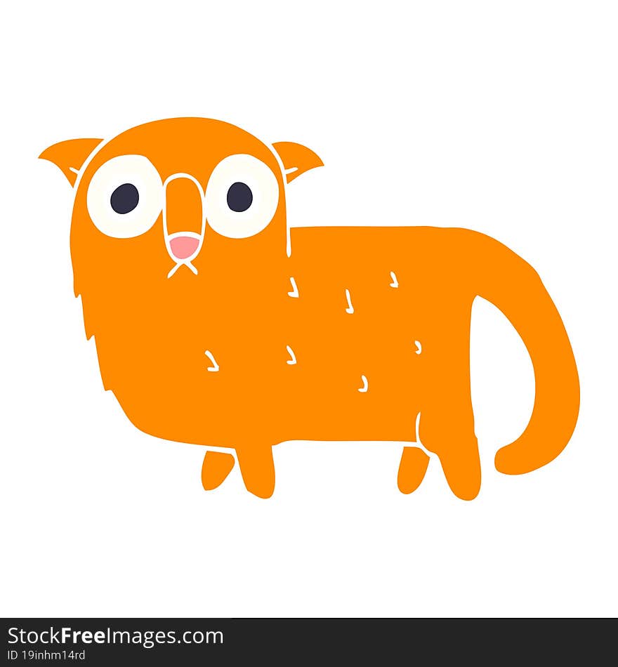 Cartoon Doodle Funny Cat