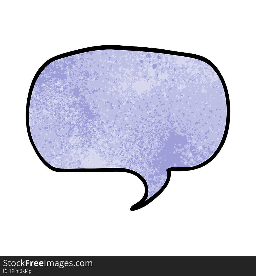 cartoon doodle speech bubble