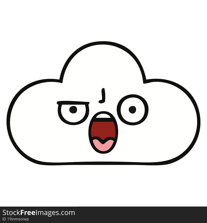 Cute Cartoon Cloud