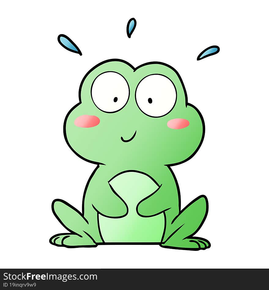 cute cartoon frog. cute cartoon frog