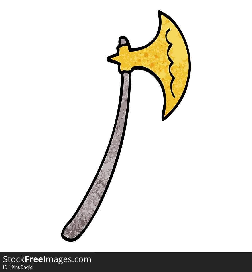 cartoon doodle axe