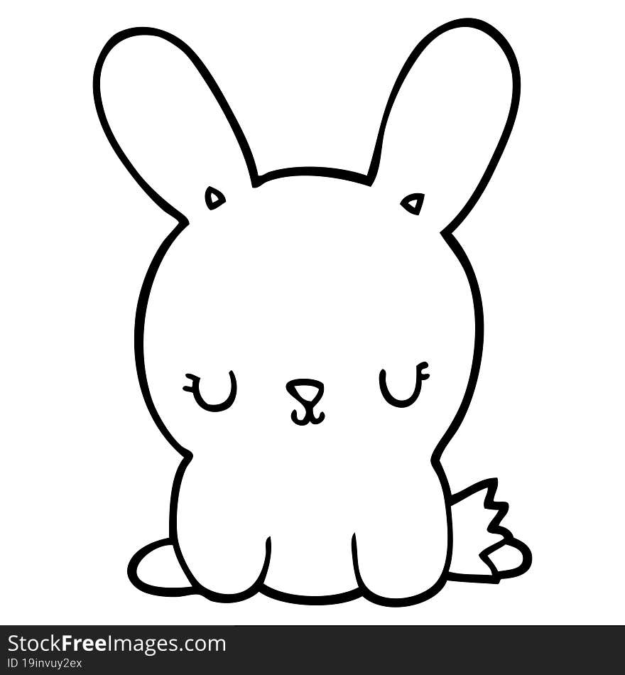 cute cartoon rabbit