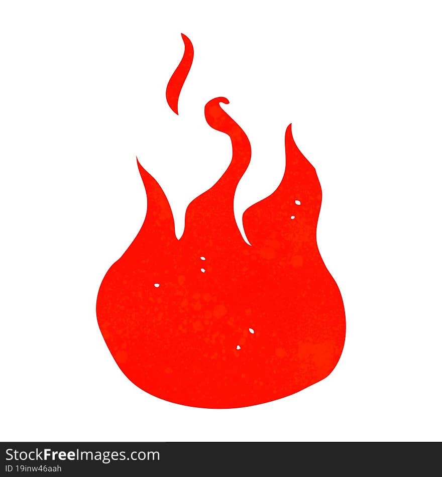 Cartoon Flame Symbol