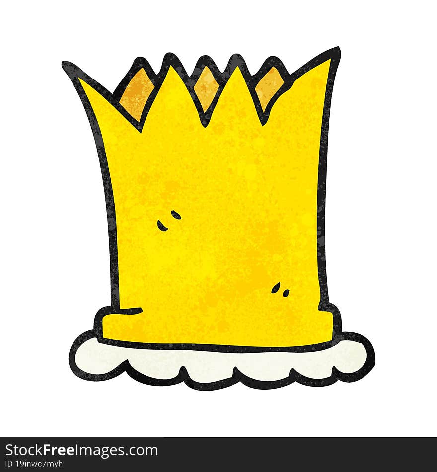 textured cartoon crown