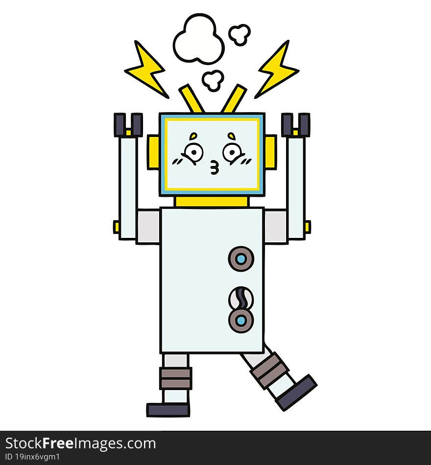 cute cartoon robot