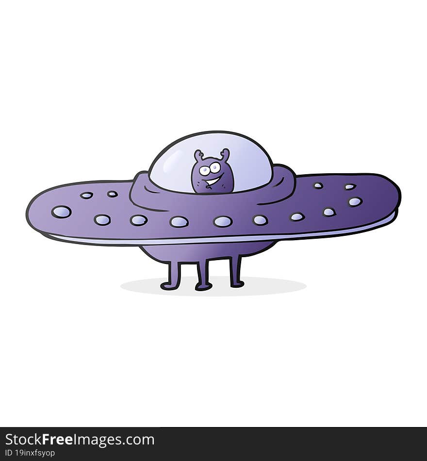 Cartoon Flying Saucer