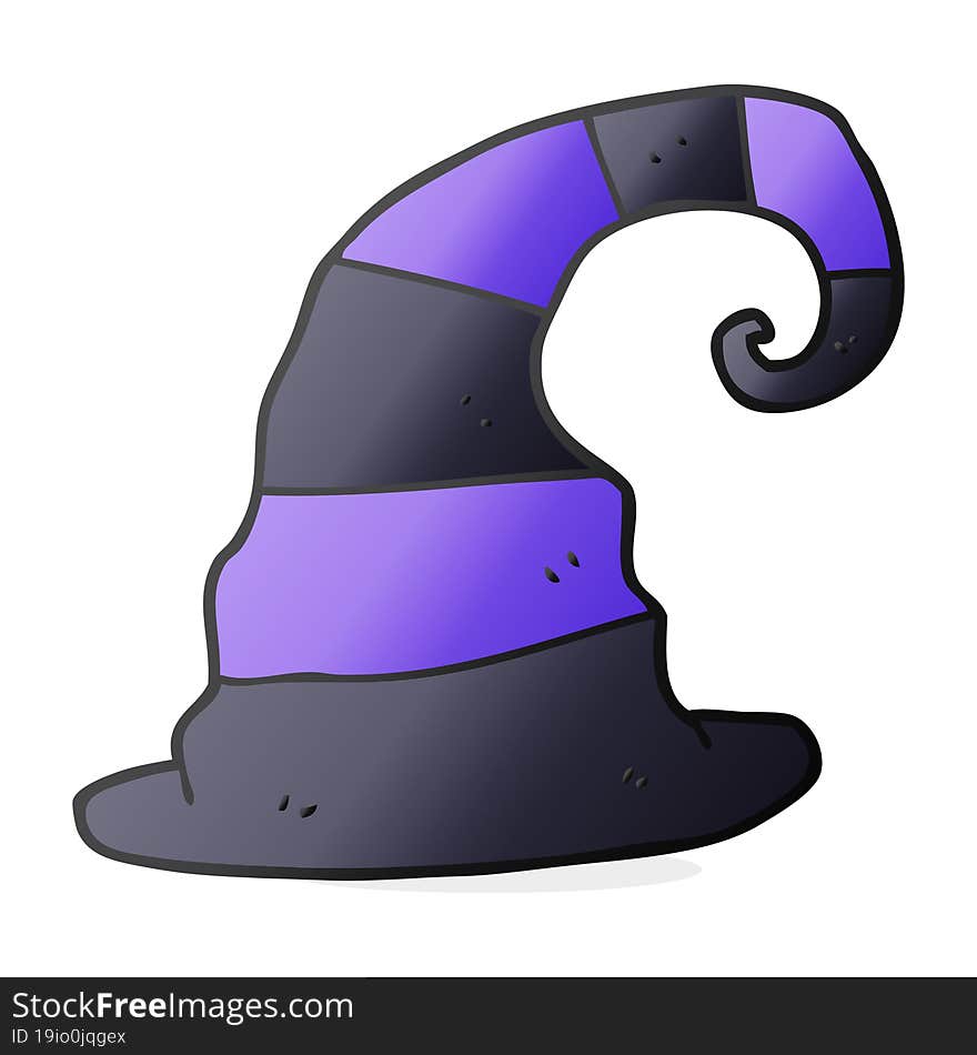 cartoon witch hat