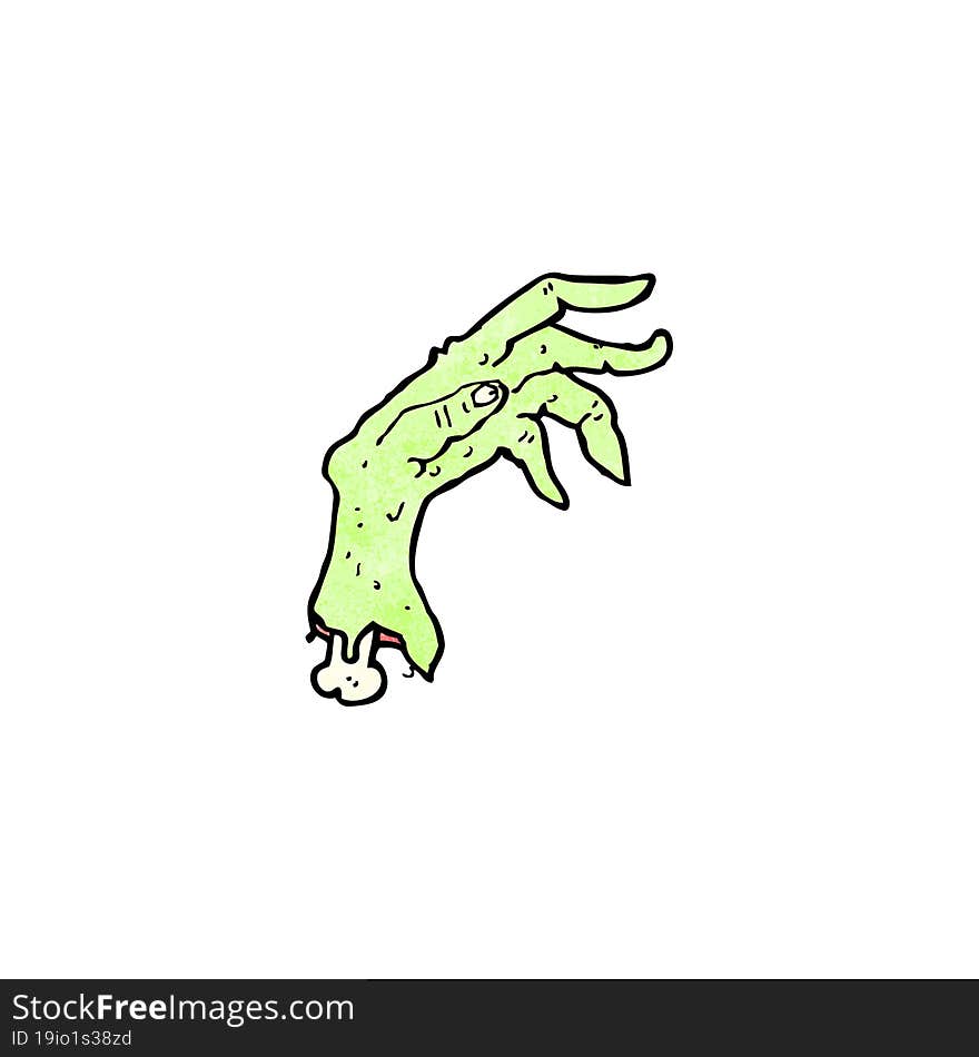 Cartoon Zombie Hand