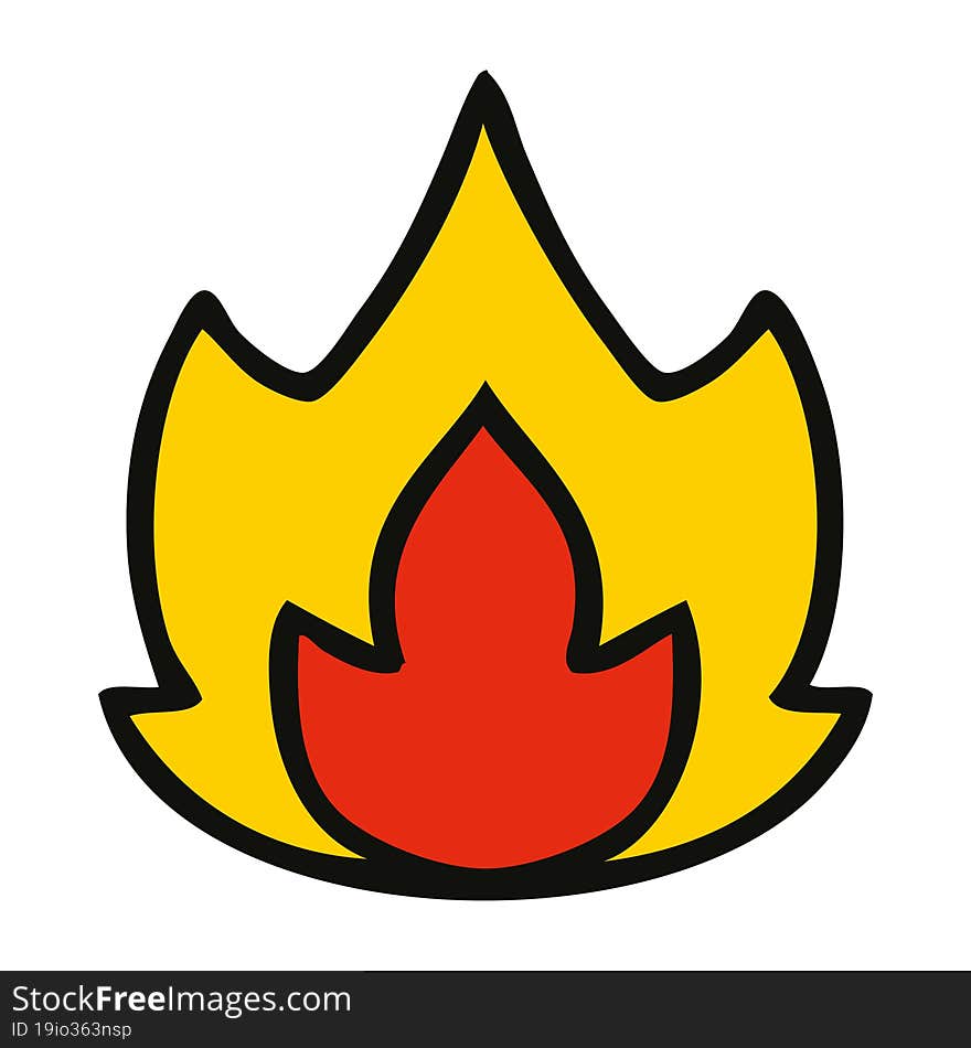 cute cartoon of a fire. cute cartoon of a fire