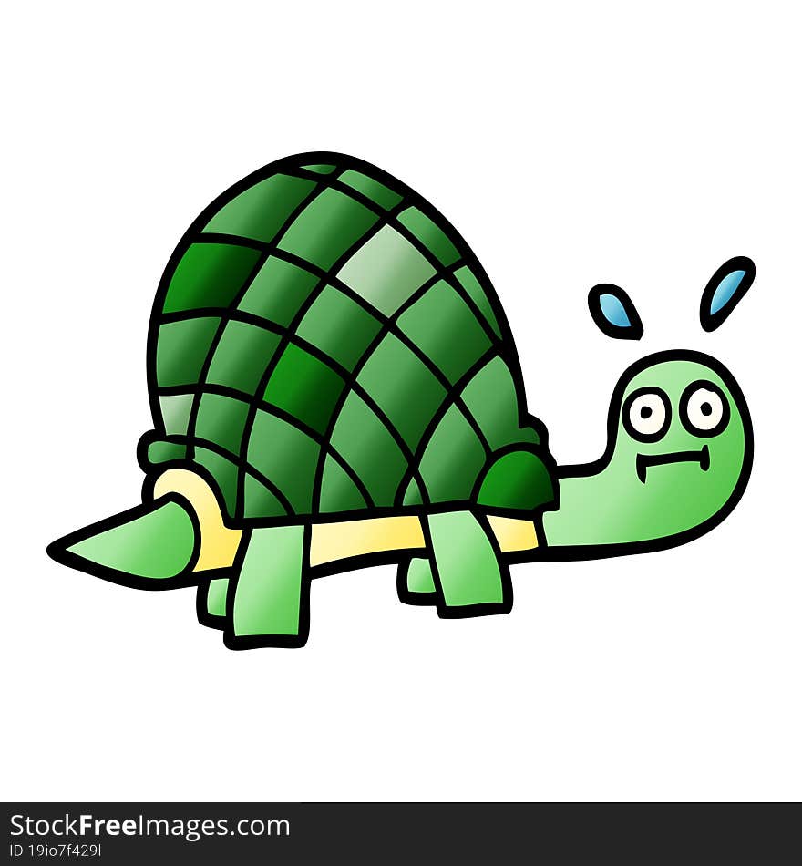 cartoon doodle funny tortoise