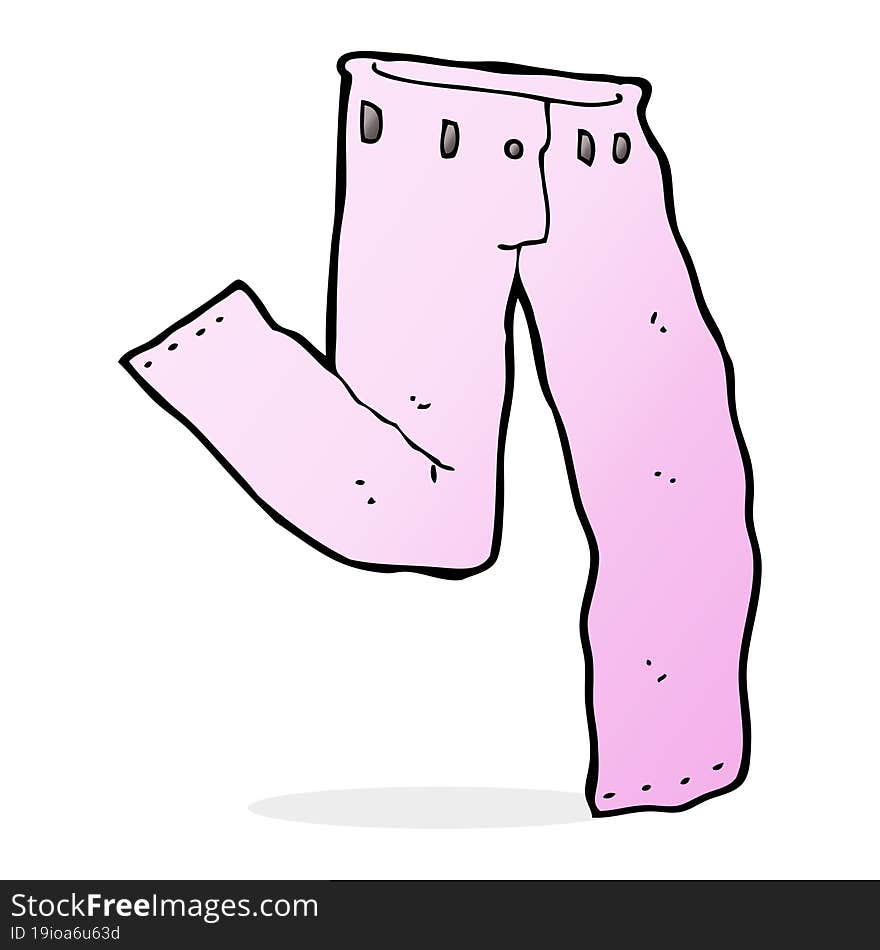 cartoon pair of pink pants