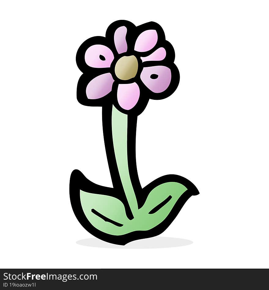 Cartoon Flower Symbol