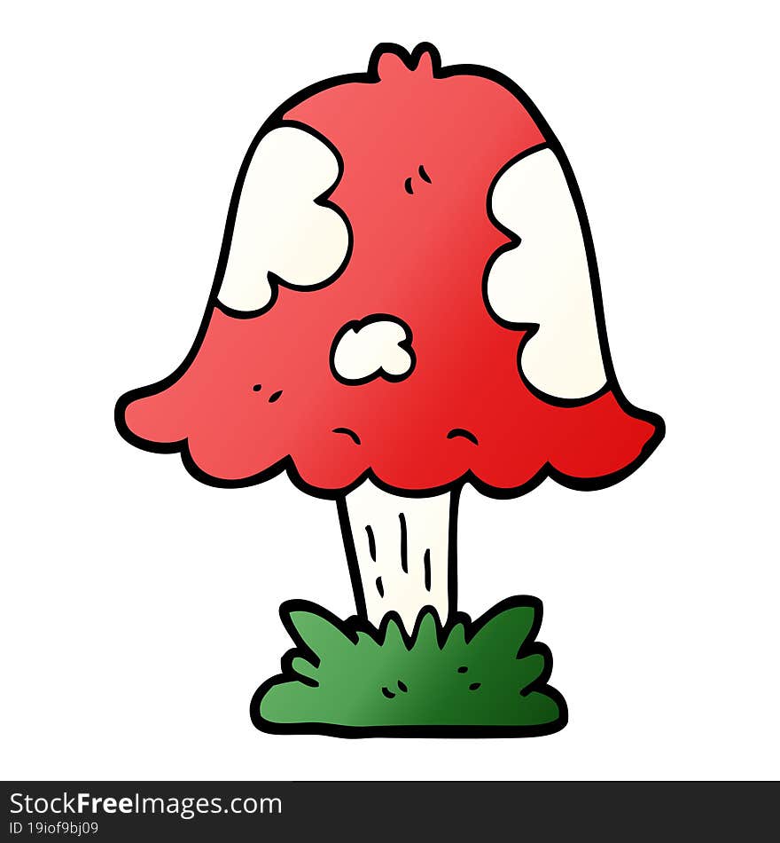 Cartoon Doodle Mushroom