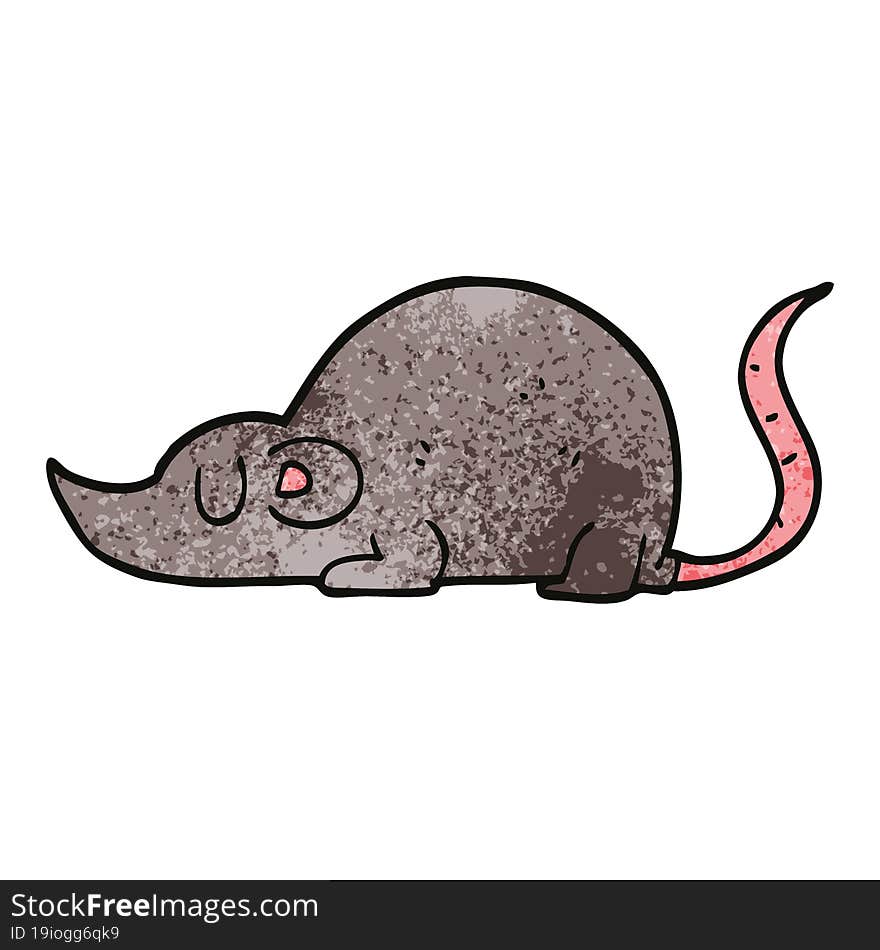 cartoon doodle mouse rat