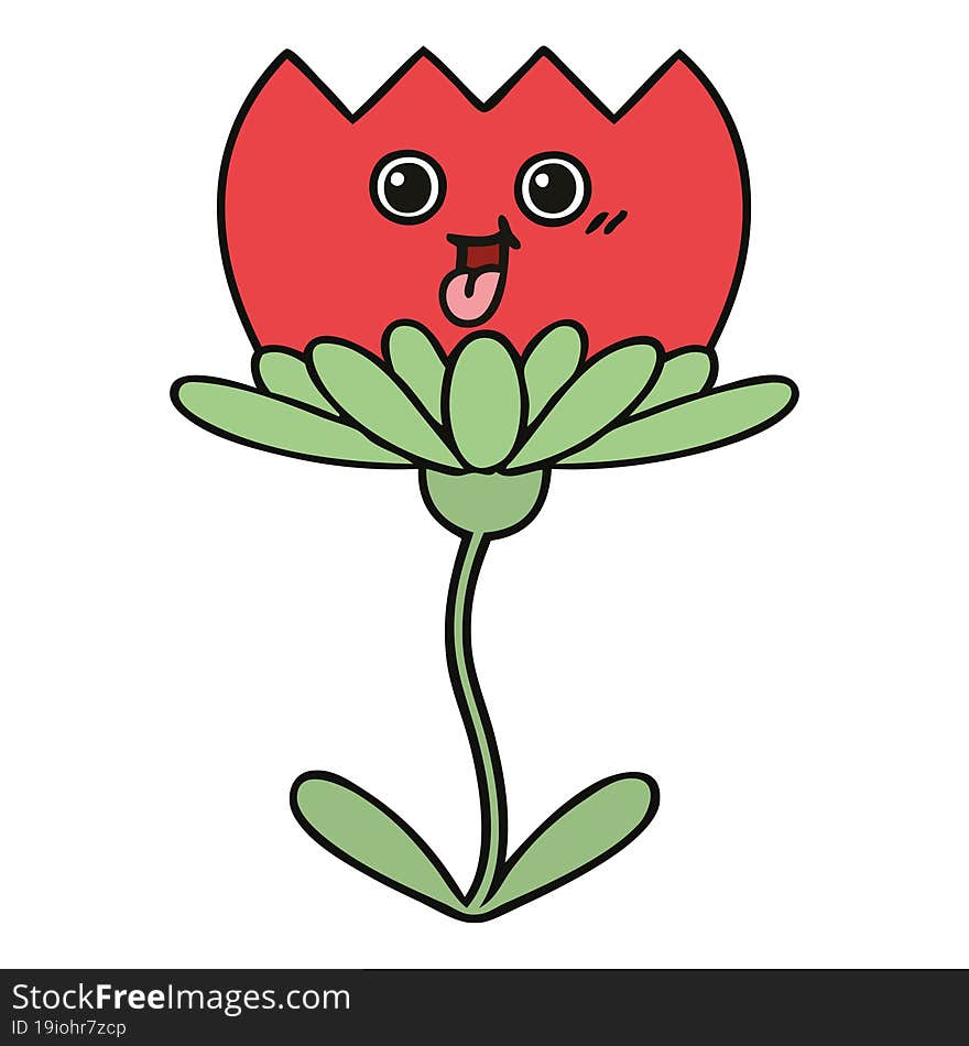 Cute Cartoon Flower