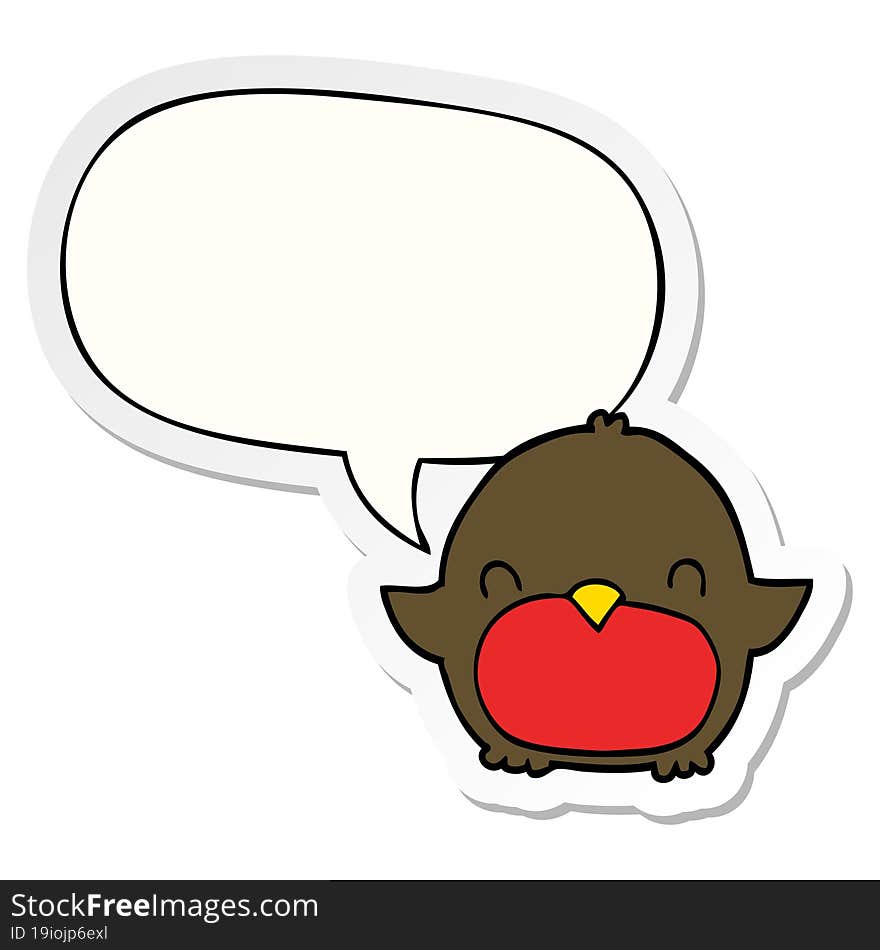 cartoon penguin with speech bubble sticker. cartoon penguin with speech bubble sticker