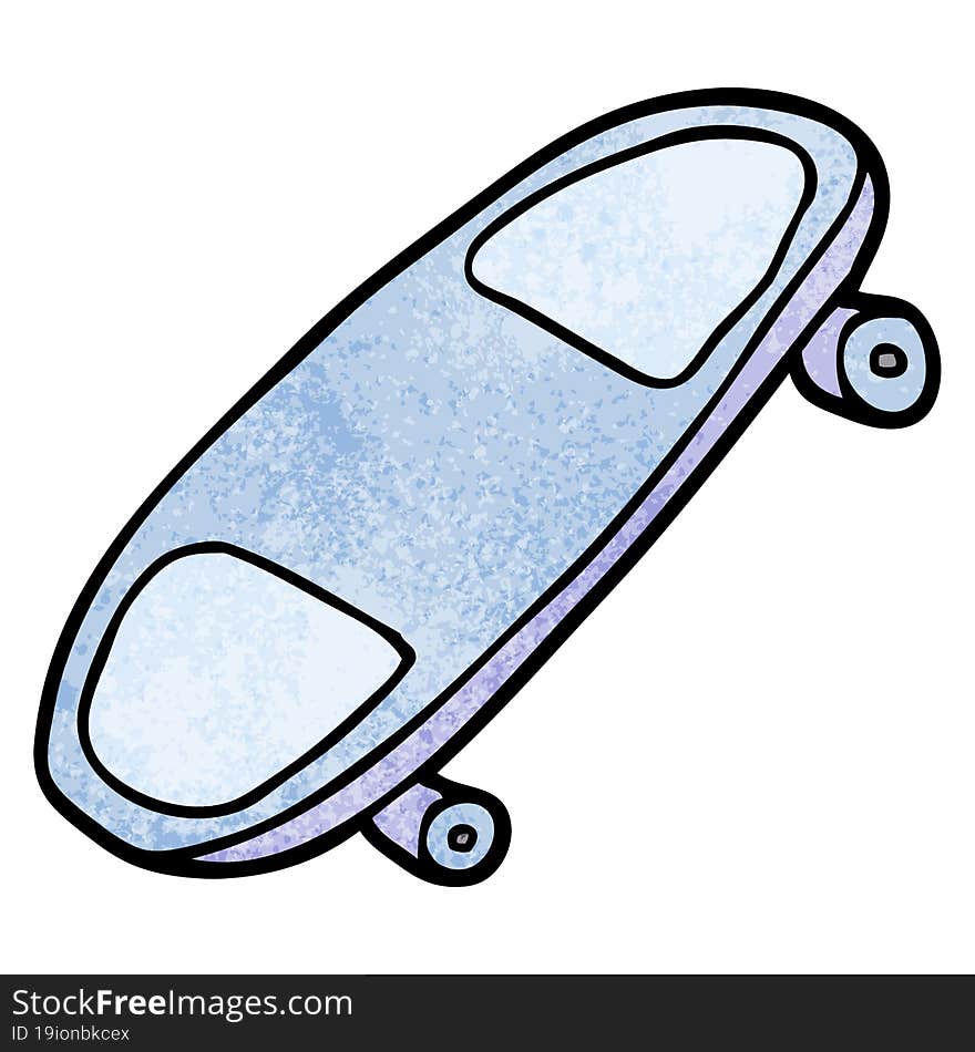 cartoon doodle skate board