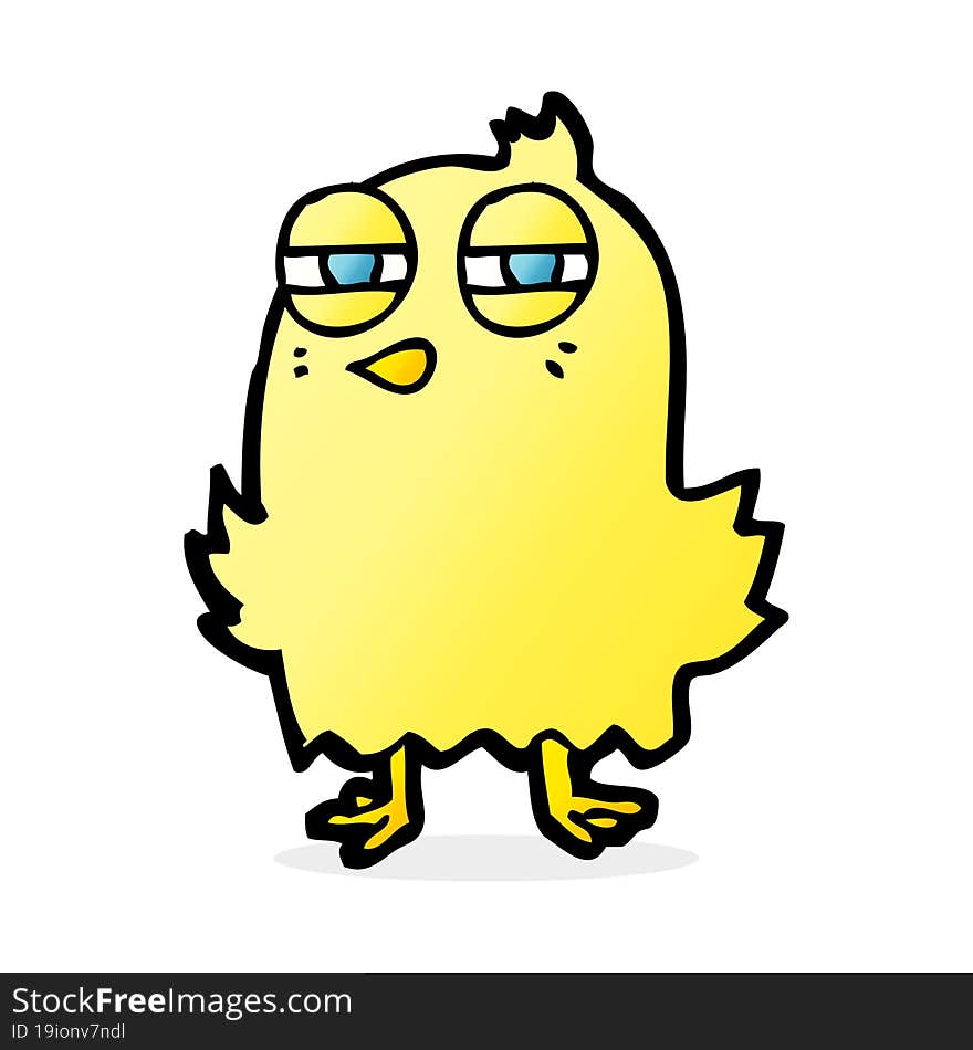 funny cartoon bird