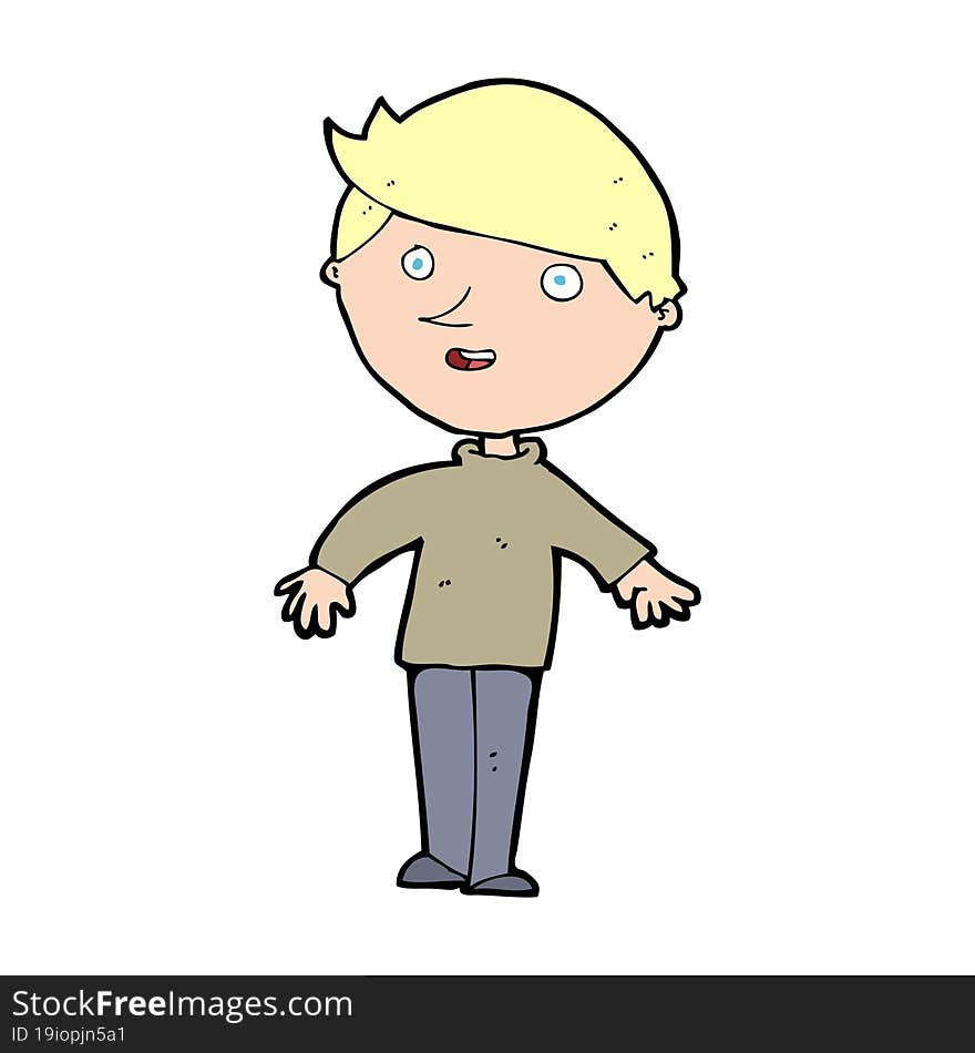 Cartoon Happy Man