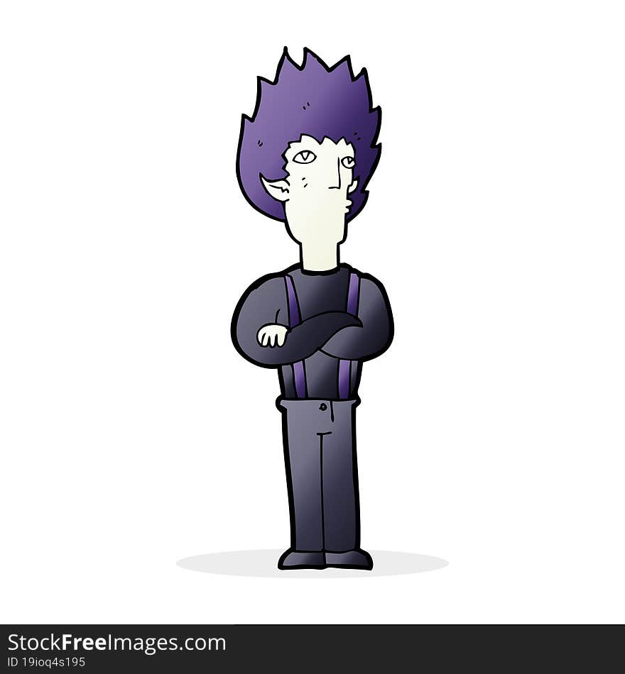 Cartoon Vampire Man