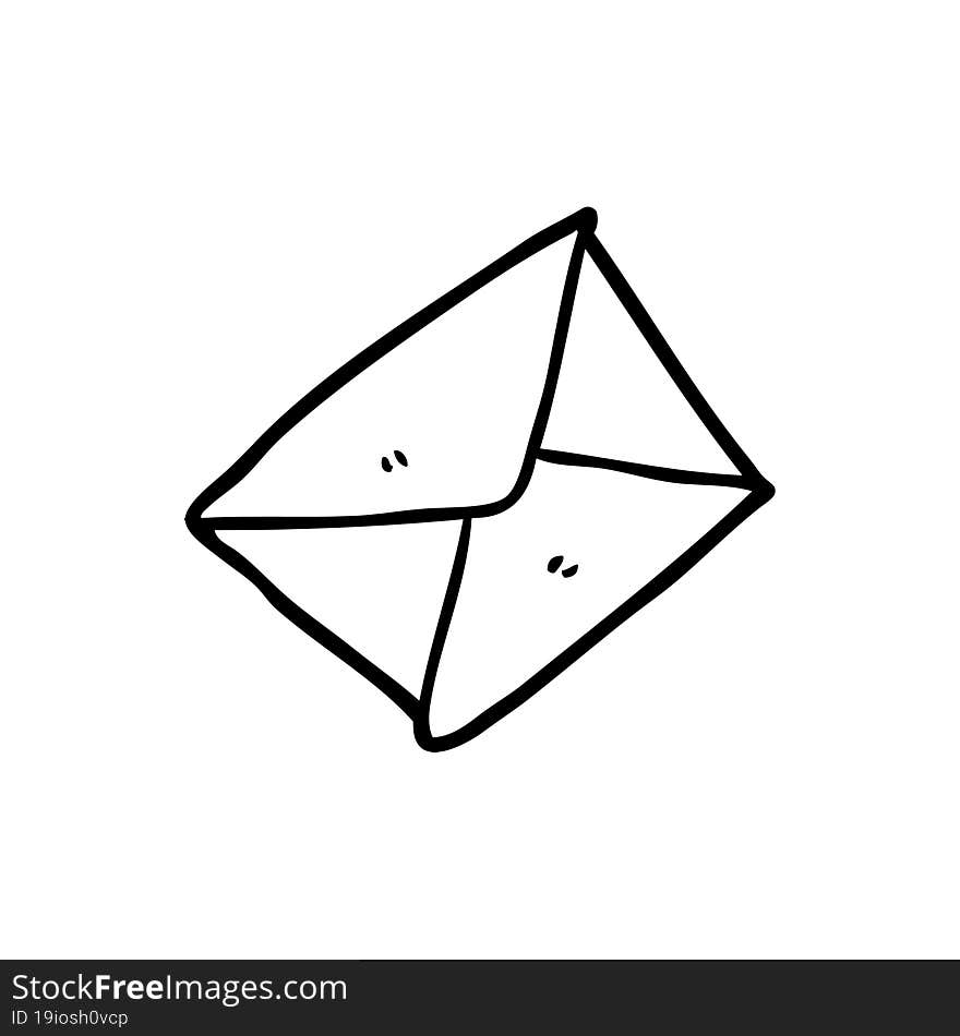 cartoon envelope. cartoon envelope