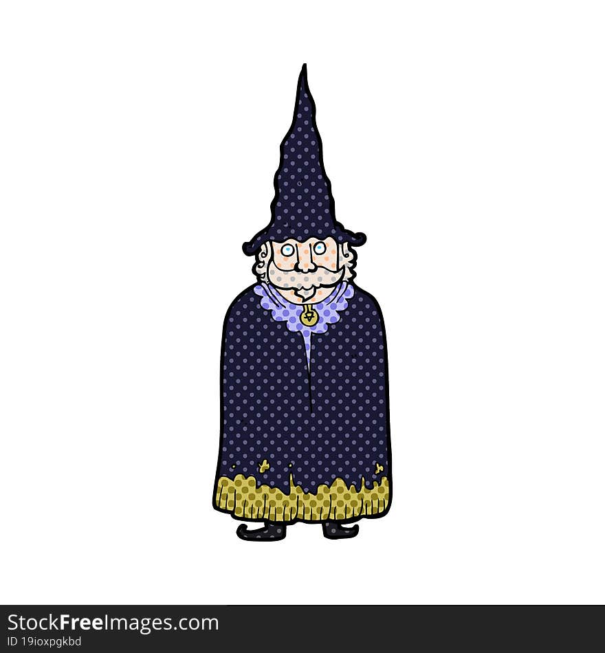 cartoon wizard