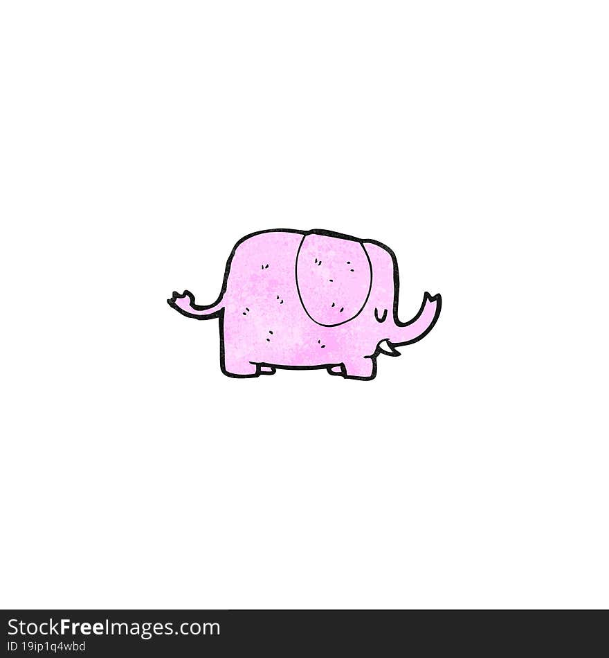 cartoon pink elephant