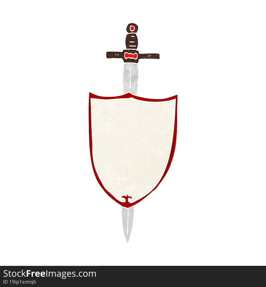 cartoon heraldic shield