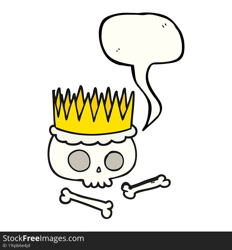 speech bubble cartoon crown