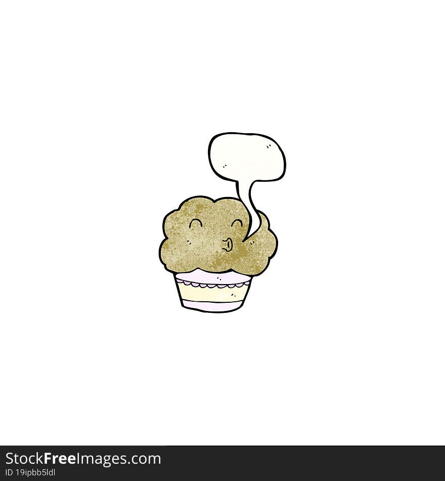 Cartoon Talking Muffin