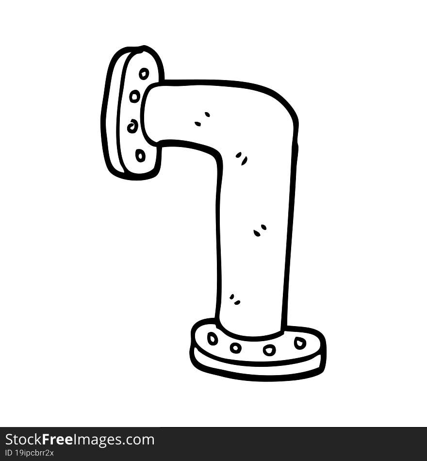 line drawing cartoon water pipe