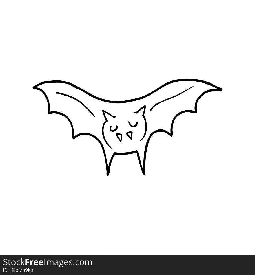 Cartoon Vampire Bat