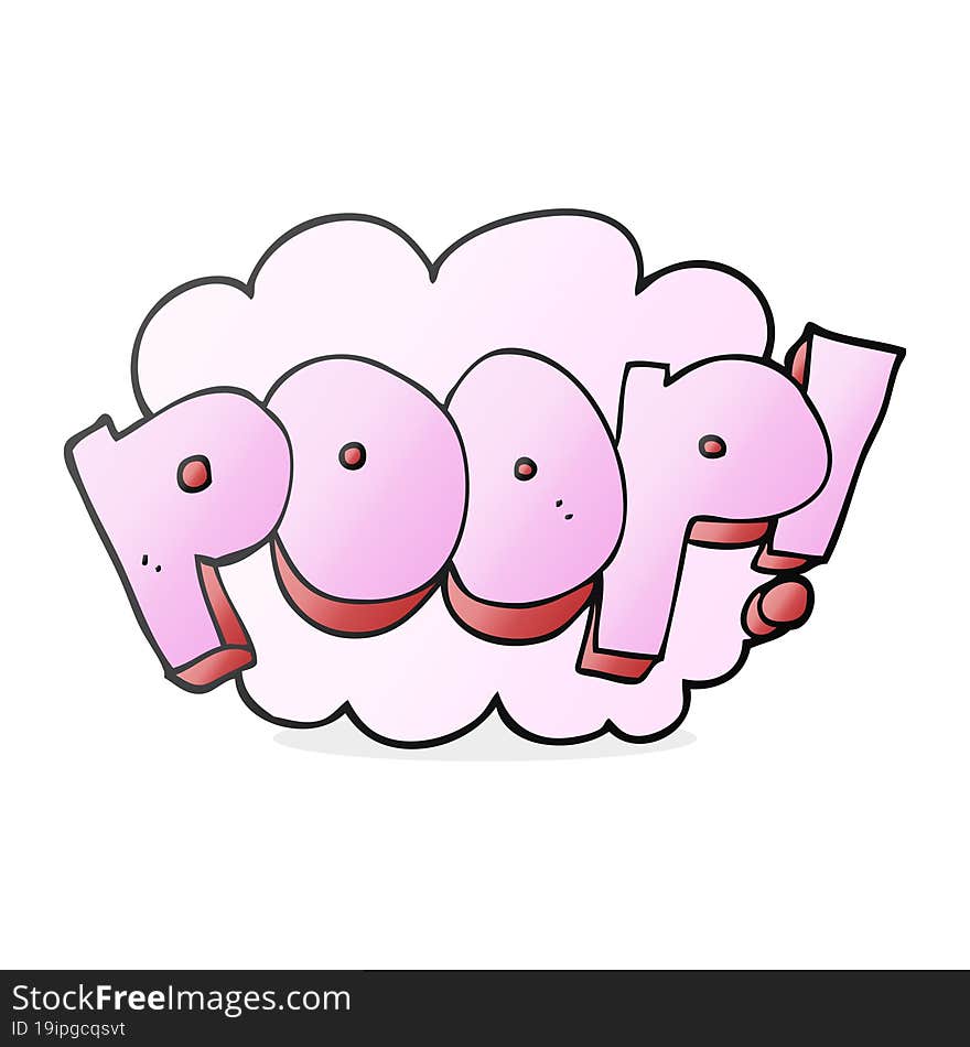 Cartoon Poop! Text