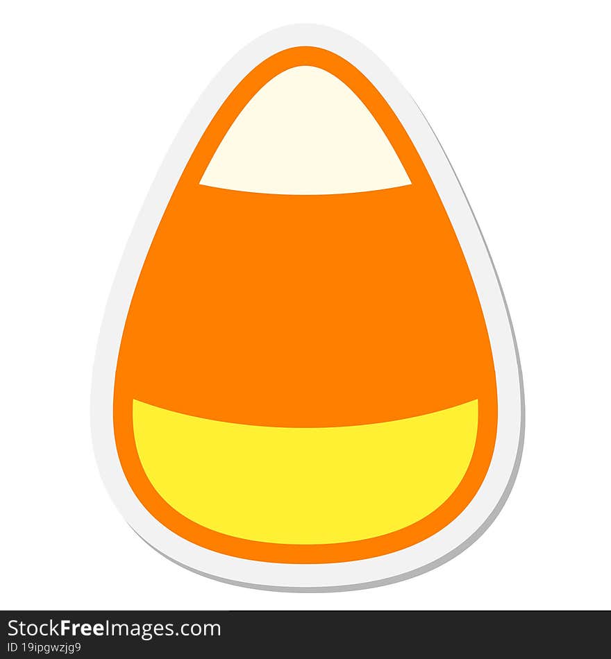 candy corn sticker