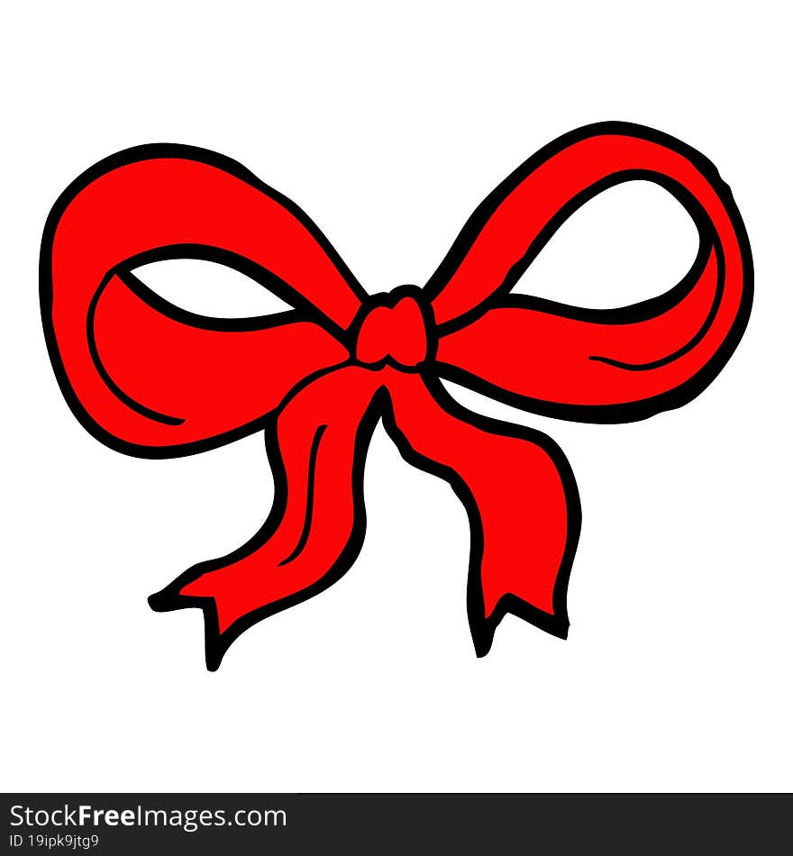 cartoon decorative bow