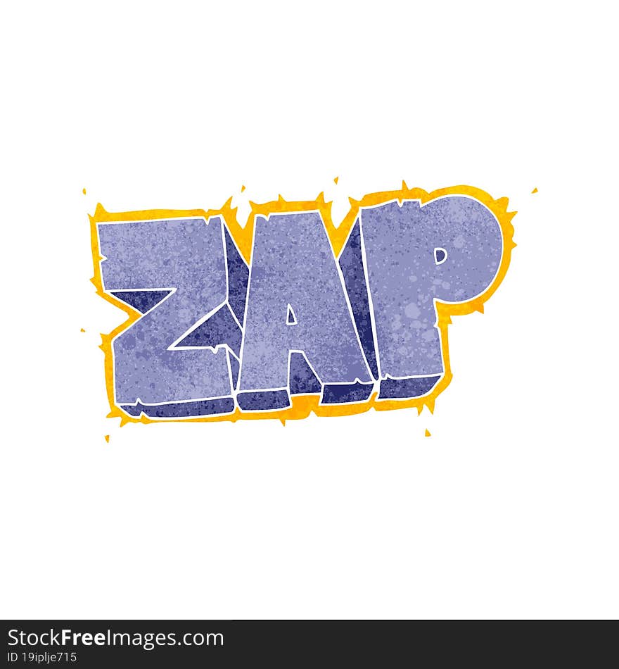 Retro Cartoon Zap Symbol